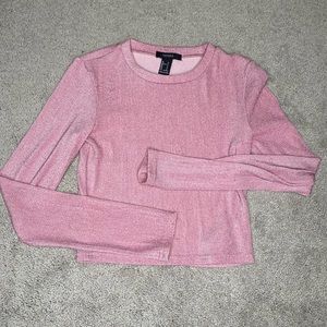 Glitter long sleeve top